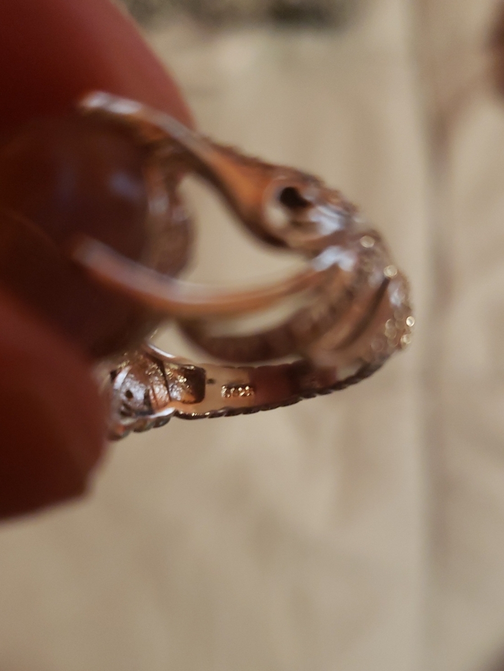 Two 925 Moonstone Rings - Picture 4 of 4